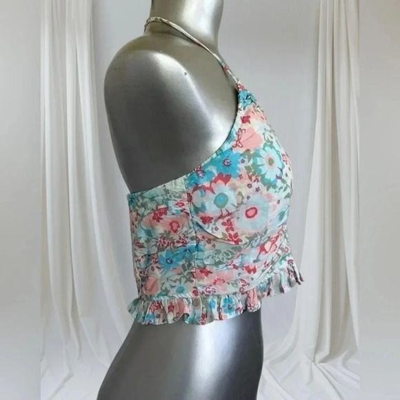 🆕American Eagle Crop  Halter Top - Picture 3 of 14